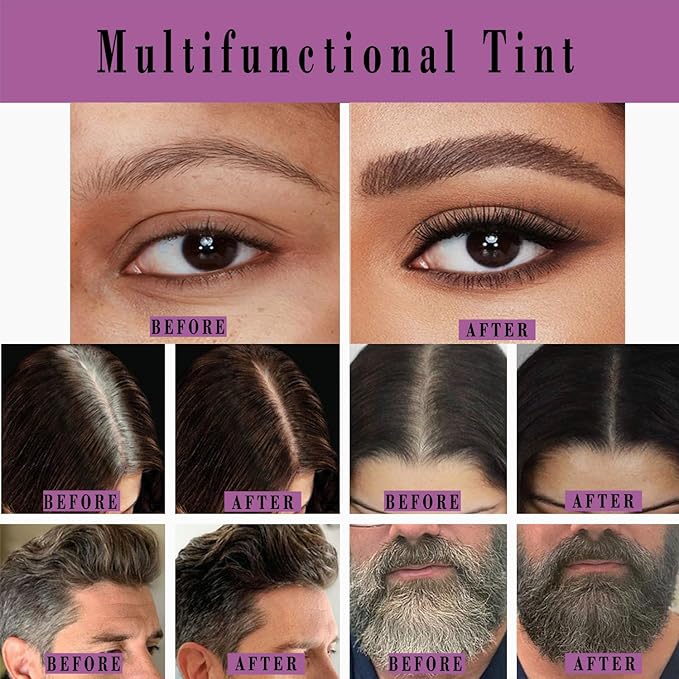 Black and Brown DIY Eyelash & Eyebrow Color Kit, Natural Effects Long Lasting for 6-8 Weeks, Easy to Use for Salon and Home Use