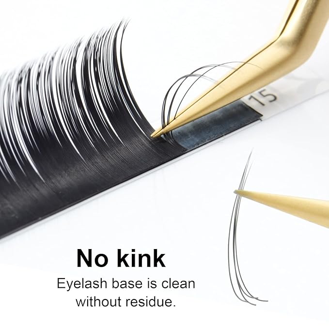 NAGARAKU Eyelash Extensions Individual Lashes 0.15 N (M) curl 7-15mm Mix Faux Mink Classic 16 rows Matte Black Soft Natural