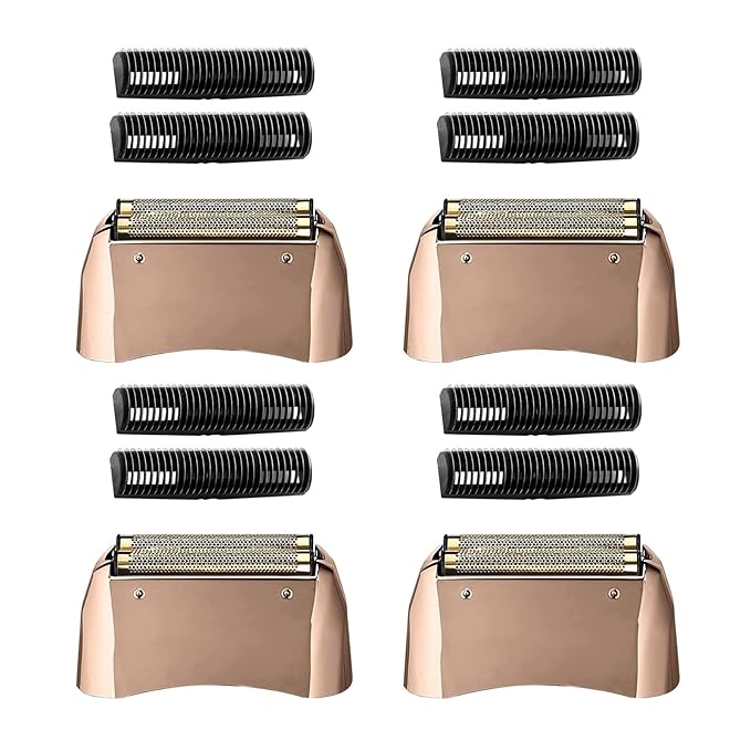 Pro Shaver Replacement Foil and Cutters compatible with andis 17220/17230 shaver ProFoil Lithium replacement Gold,4 pcs