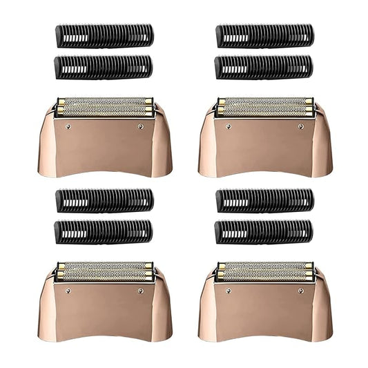 Pro Shaver Replacement Foil and Cutters compatible with andis 17220/17230 shaver ProFoil Lithium replacement Gold,4 pcs