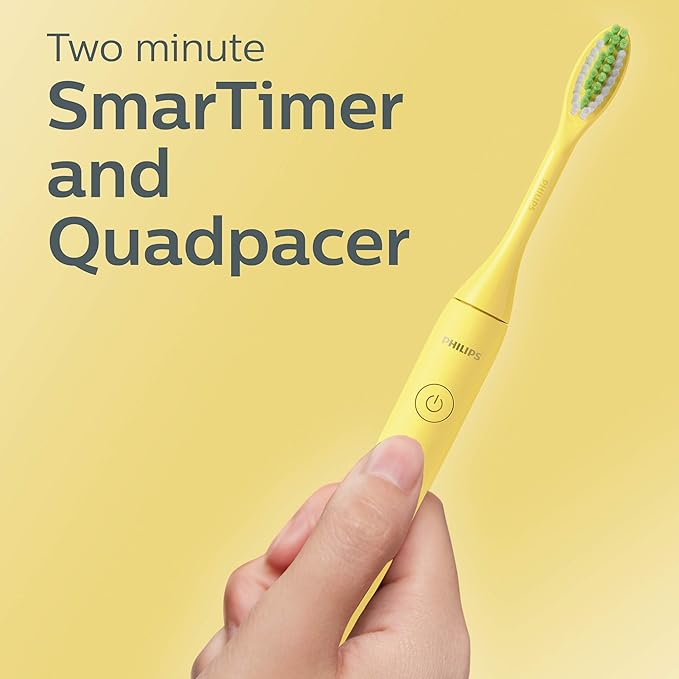 Philips One by Sonicare Battery Toothbrush, Mango Yellow, HY1100/02