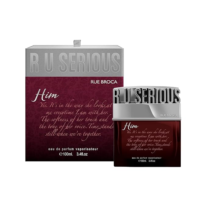 R U Serious Him Eau de Parfum Spray For Men, 3.4 Fl. Oz – Aromatic, Fresh, and Sensual Masculine Fragrance