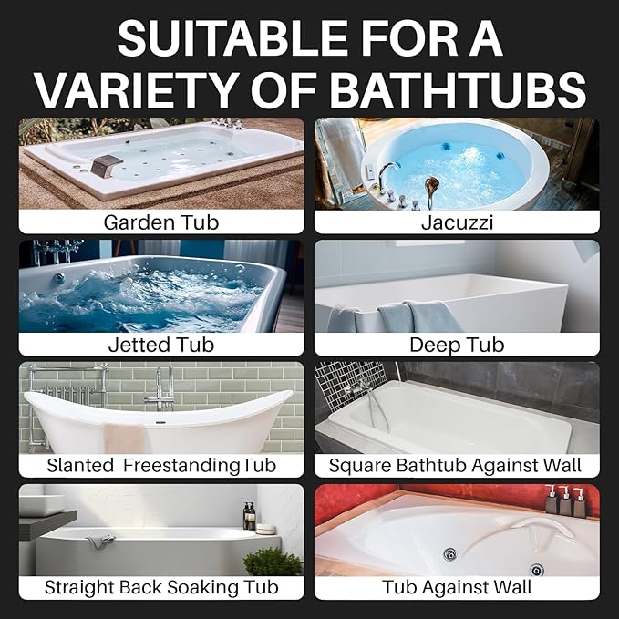 Full Body Bath Pillow Bathtub Pillows-Removable Lumbar Cushion with 17 Non-Slip Suction Cups 4D Air Mesh Fit Any Tub Luxury Bathroom Accessories-Grey