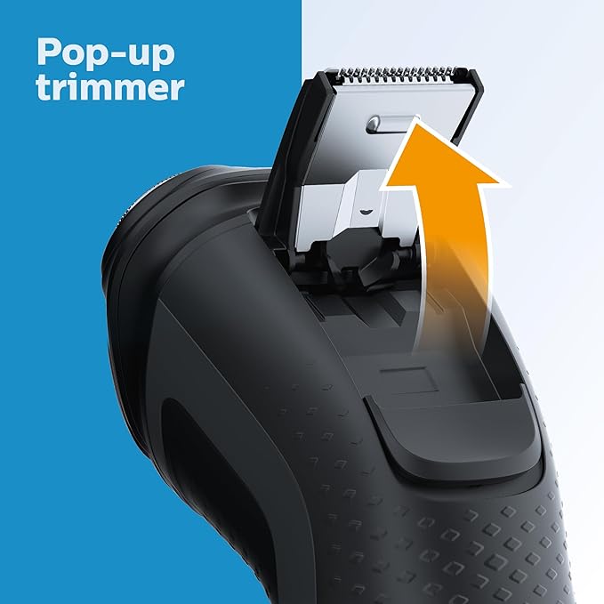 Philips Norelco Shaver 3600 Series, Wet and Dry Electric Shaver, P-Cap, Travel Pouch, Ash Gold, Model S3242/90