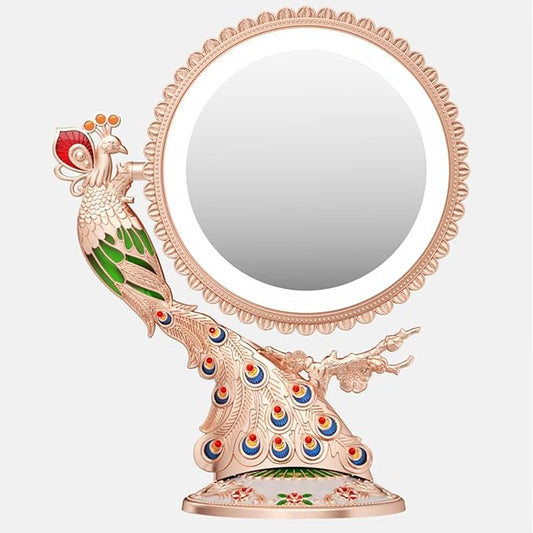 Makeup Vanity Mirror with Lights and 1X/7X Magnification - Phoenix Baroque Style Makeup Mirror - Gifts for Women Birthday Gifts for Women for Mom, Aesthetic Home Decor