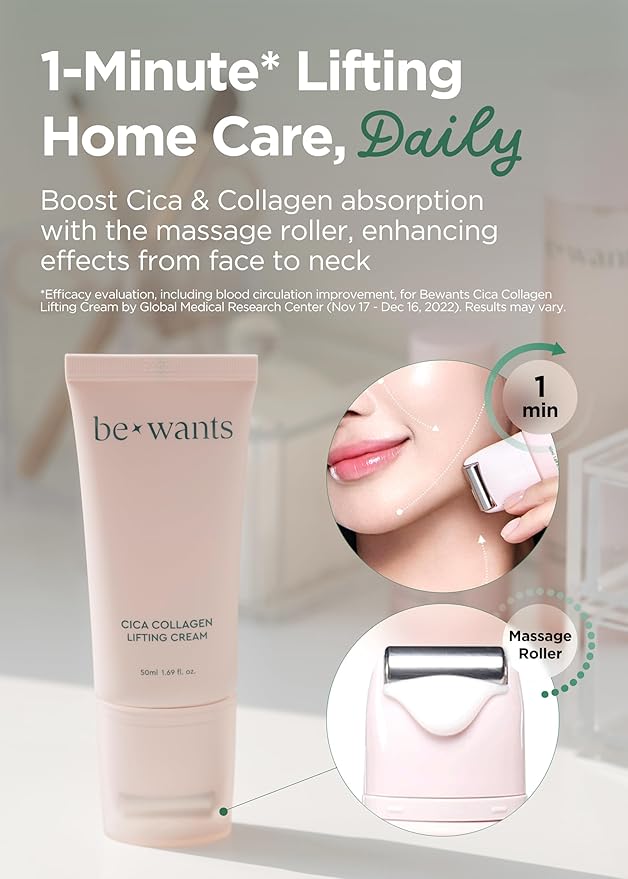 Bewants gua sha neck cream roller, korean neck cream with massage roller, rapid lift neck serum roll on, moisturizer for tightening skin with centella asiatica, A Thoughtful Choice for Mother’s Day