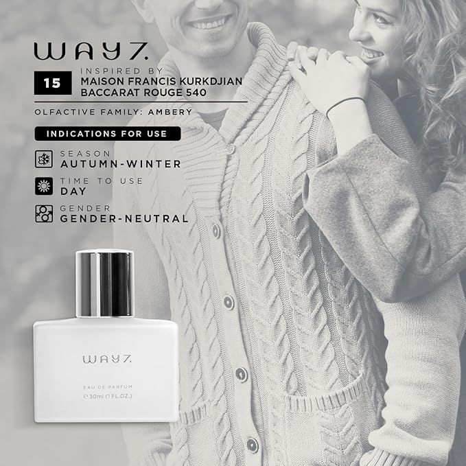 Eau De Parfum Inspired by MFK Bacc. Rouge, Concentrated Fragrance, Long-Lasting Perfume For Women & Men- Replica Cologne, Paraben Free, Vegan Perfume Spray (30 ml | 1 fl. oz)