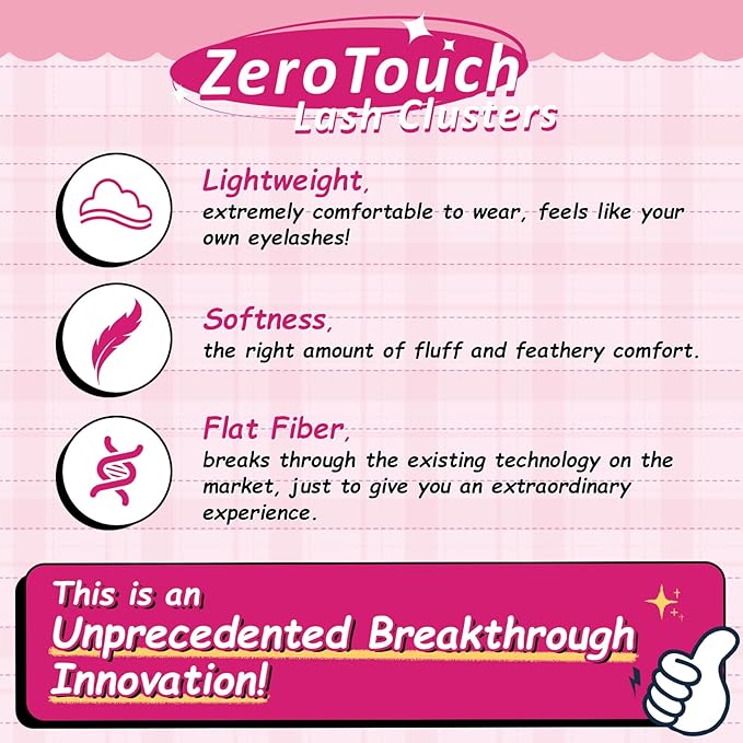 Lash Clusters, 120 Pcs Individual Cluster Lashes DIY Lash Extension Zero D-10-18mix Eyelash Clusters Volume Wispy Lashes Super Thin Band Reusable Soft & Comfortable(Featherlight-D-10-18 mix)