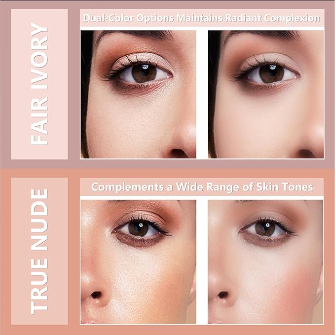 AMIIR Loose Setting Powder Makeup for Face - Talc-Free, Mattifying, Translucent Finish, Oil Control, Crease-Resistant, Perfect for Makeup Setting & Smoothing Pores on Oily Skin (#01 Fair Ivory)