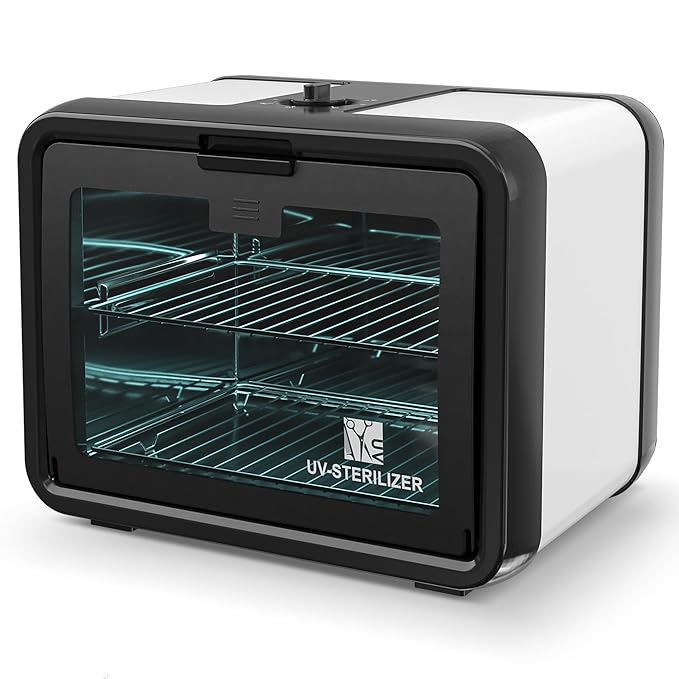 UV Sanitizer Cabinet Professional Disinfection Box 8L Capacity for Salon Tools, Manicure Set, Smartphones and Home Use