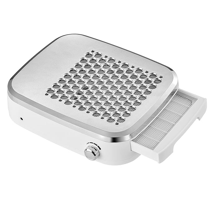 Makartt Rechargeable Nail Dust Collector Electric Nail Vacuum Extractor Bundle With 5 in 1 Nail Drill Bits Tapered Drill Bits