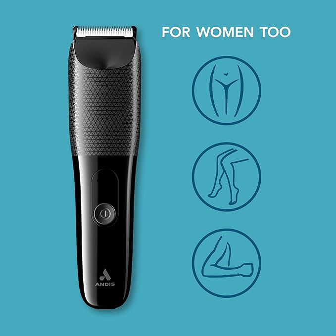 Andis Explorer Groin and Body Hair Trimmer for Men, Bikini Lines for Women, Electric Razor, Wet/Dry Body Shaver, Pubic Trimmer, Manscape, Waterproof, Cordless, Black, 561088