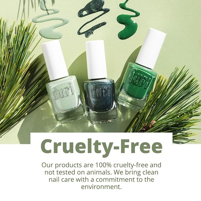 duri Nail Polish, 800 Giggling Away, Green with Yellow Undertones, Full Coverage, Glossy Finish, Quick Drying, Lasting, 0.45 Fl Oz