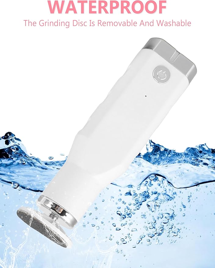 Electric Foot Callus Remover, Dioche 650 RPM Electric Foot File, Adjustable Speed, USB Charging, Removable and Washable, with 60pcs Replacement Sandpaper Disk, for Dead Cracked Hard Skin Calluses