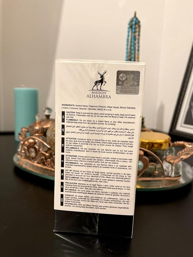 Jean Lowe Noir by Maison Alhambra for Men - 3.4 oz EDP Spray