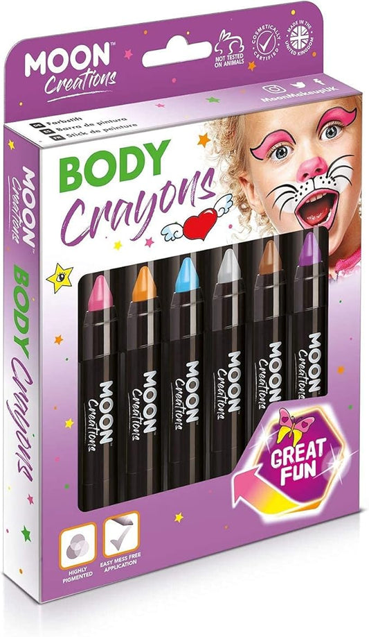 Face Paint Stick / Body Crayon Adventure Colours Boxset makeup for the Face & Body by Moon Creations - 0.12oz