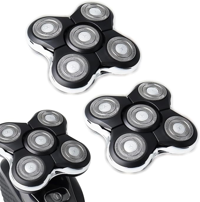 2Pack Blade Pro Replacement Head Compatible with Remington Balder Pro XR7000, 5 Dual Track Shaver Heads for a Smooth and Close Shave with No-Irritation.(Pack of 2)