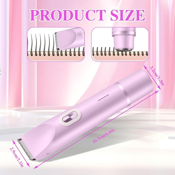 2025 New Bikini Shaver, Womens Shaver, Glowshave 2-in-1 Women's Body Shaver, Glow Shave Womens Body Shaver(Purple)