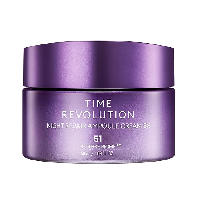 MISSHA Time Revolution Night Repair Ampoule Cream (5th Gen) 1.69 Fl Oz - Triple Fermented Deep-Sleep Night Cream - Overnight Repair for Enhanced Radiance, Korean Skincare