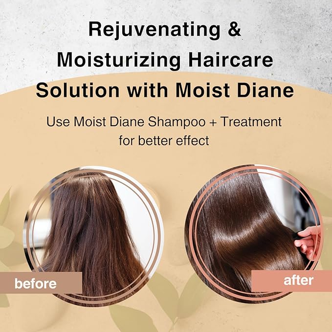 Moist Diane Keratin Shampoo and Conditioner Set for Hair Fall & Itchy Scalp Women & Men, Organic Hair Care with Argan Oil & Keratin from Japan, Silicone& Sulfate Free, VOLUME& SCALP 30.4 Fl Oz