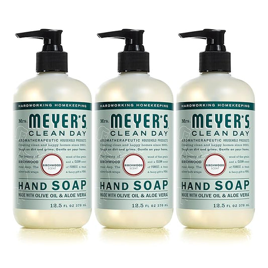 MRS. MEYER'S CLEAN DAY Hand Soap, Made with Essential Oils, 12.5 oz - Pack of 3