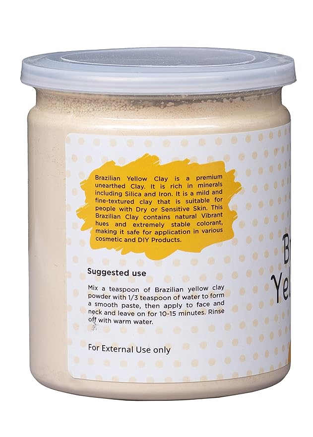 Brazilian Yellow Clay 10 oz | 100% Natural Clay Powdered | Soap Making Clay by Yogi's Gift®