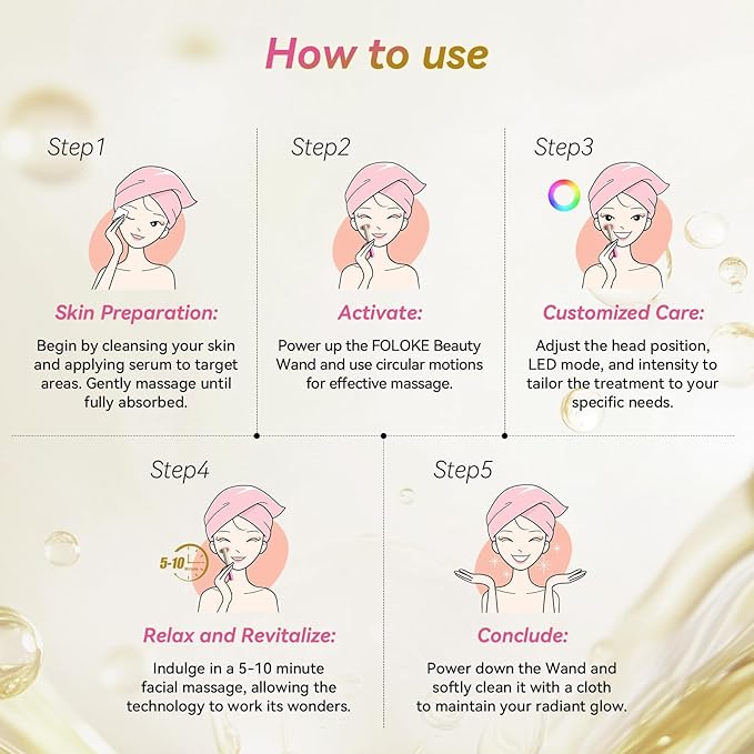 7 in 1 Red-Light-Therapy，Red Light Therapy for Face Eye Skincare Equipment at Home，Red for Skincare & Blue Rejuvenation Tool (Gradient Purple Pink)