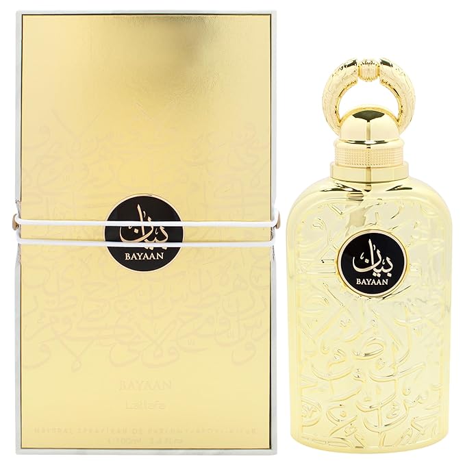 Lattafa Bayaan Eau de Parfum Spray for Women, 3.4 Ounce