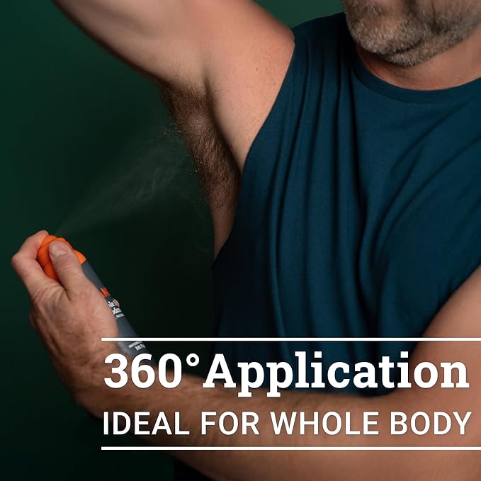Mando Whole Body Deodorant For Men - Invisible Spray Deodorant - 72 Hour Odor Control - Low Irritation Formula - Aluminum Free, Benzene Free - 3.6 ounce Cans (Pack of 2) - Pro Sport