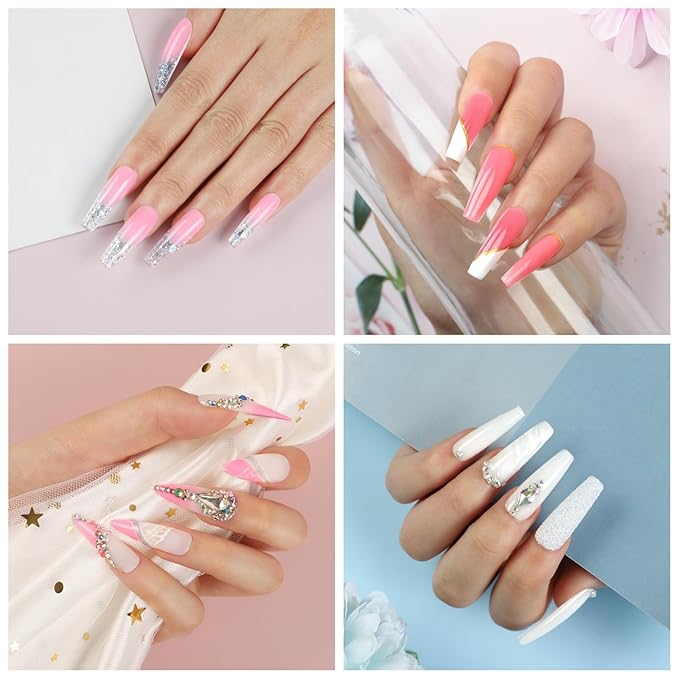 42PCS Gel Nail Polish Kit with U V Light and Drill, 15 Colors Nail Polish with 3 PCS Poly ExtensionGel 5PCS Top Base Coat Gel Manicure Starter Kit Gifts for Women