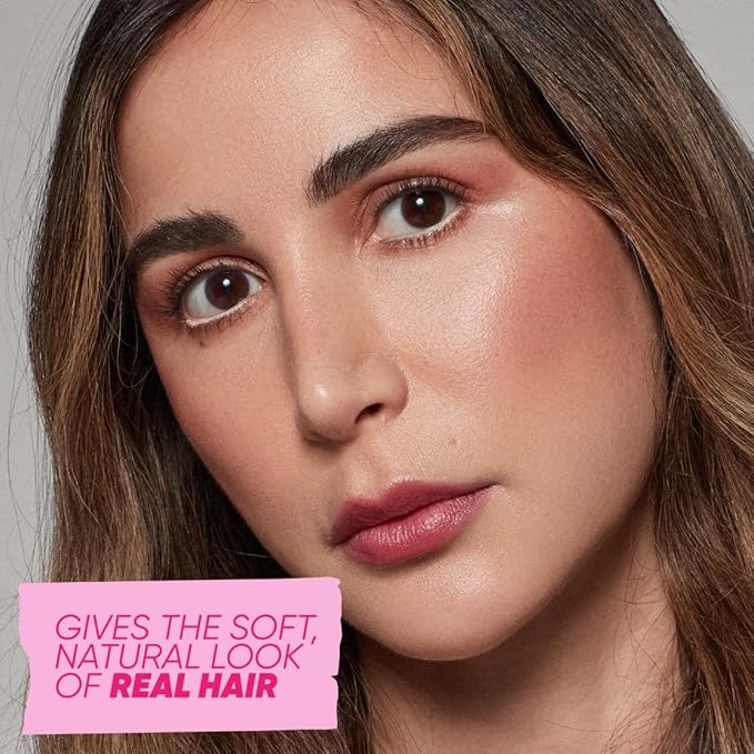 Kosas Brow Pop - Longwear Eyebrow Makeup, Dual-Sided Defining Pencil with Castor Oil for Soft, Natural Look of Real Hair - Dark Brown