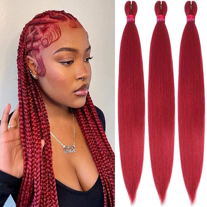 Colors Braiding Hair Pre stretched 28 Inches 3 Bundles Extensions Synthetic Hair Three Color Mix Diy Combinations