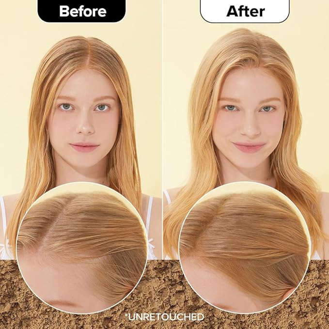 I DEW CARE Biotin Clarifying Dry Shampoo - Tap Secret Blonde | Strengthening & Volumizing, Powder Type, Refillable, Travel size, Non-aerosol, Brunette, Korean Ginseng, Mother's Day, 0.24 Oz