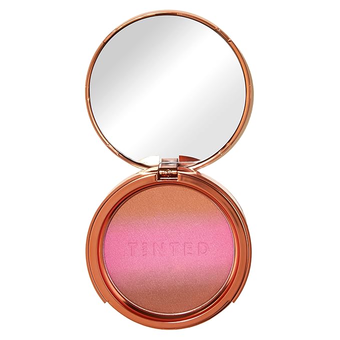 Live Tinted Huebeam Gradient Blushing Bronzer - Lightweight, Highly-Pigmented, Buildable & Blendable - Sunkissed, Glowy, Even Toned Skin Face Blush and Bronzer - Namib Nightfall