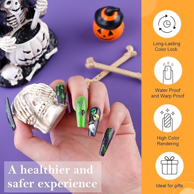 18pcs Nail Gel Polish Set, 10 Colors Gel Polish Set with 6pcs Base Coat and Glossy & Matte Gel Top Coat and 2 Colors Nail Art Gel, Glitter Nail Polish Starter Kit, Winter DIY Gift