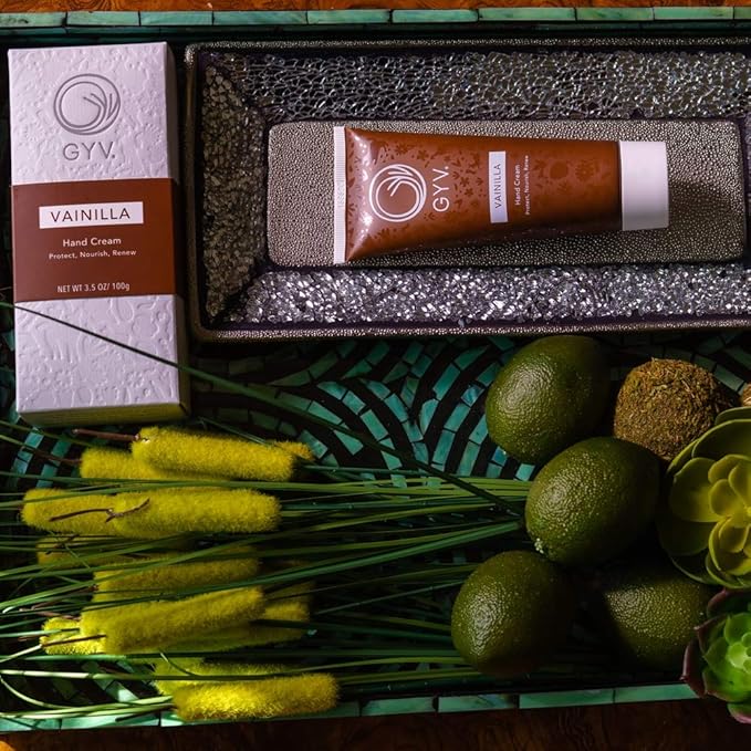 GYV Moisturizing Hand Cream (3.5 oz) for Women, Men | Botanical Oils Formula for Dry Skin (Vainilla)