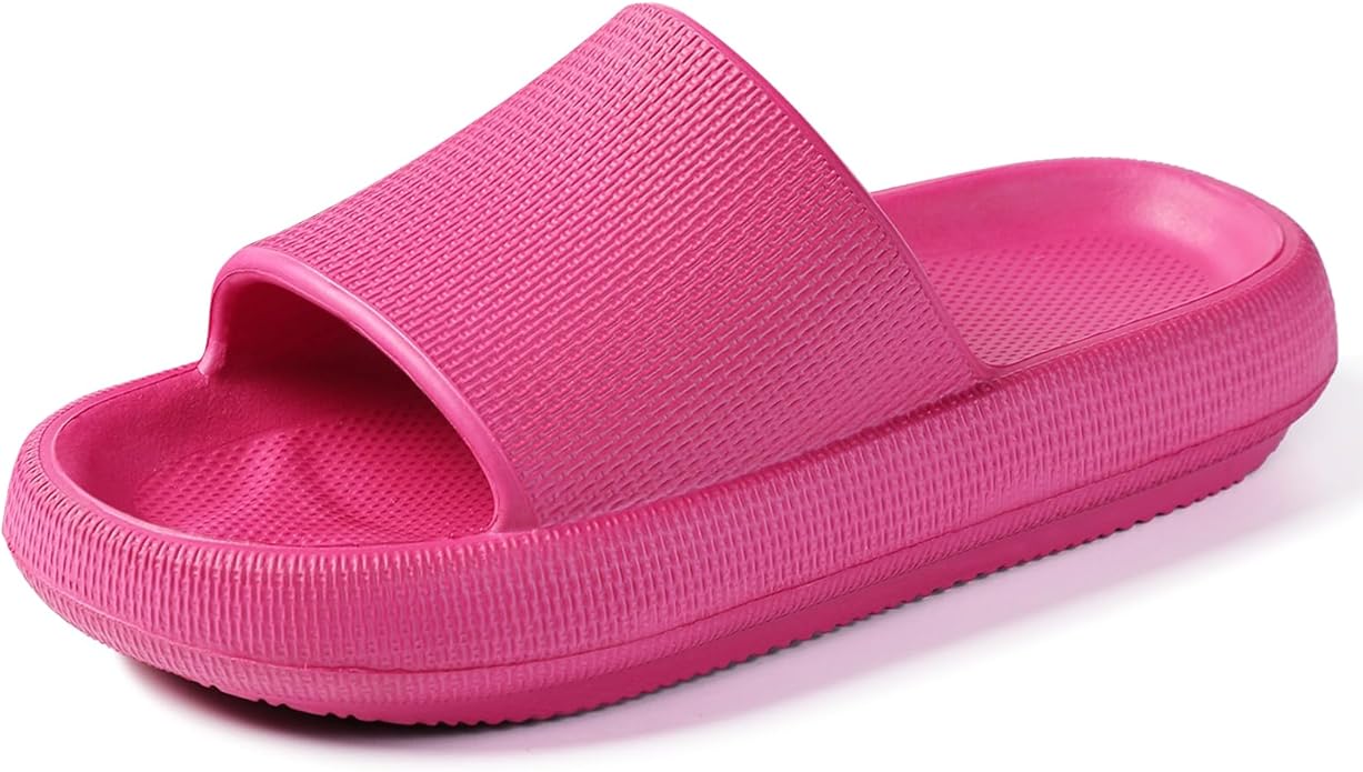 Menore Slippers for Women and Men Quick Drying, Parent-Child EVA Open Toe Soft Slippers, Non-Slip Soft Shower Spa Bath Pool Gym Beach House Sandals for Indoor & Outdoor