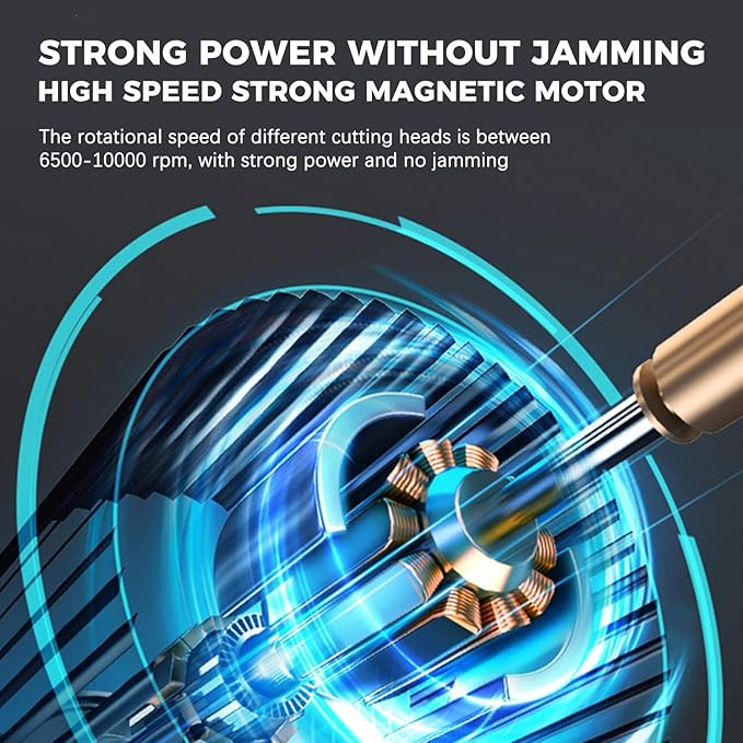 ENSSU Beard Trimmer for Men, 6-in-1 Cordless Body Grooming Kit with Hair Clippers, Beard, Ear & Nose Trimmer, Rechargeable Electric Razor Shaver