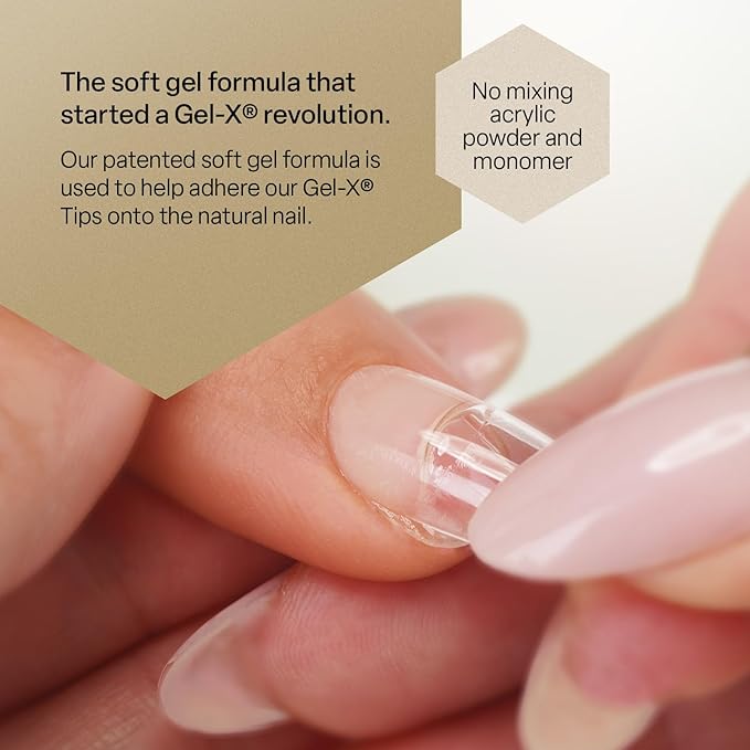 Apres Nail Extend Gel Soak Off | Soft Gel, Gel-X Tips Adhesive 15ml / 0.5oz | Premium Quality | Gold Bottle Edition | Easy application/ applicator Easy removal