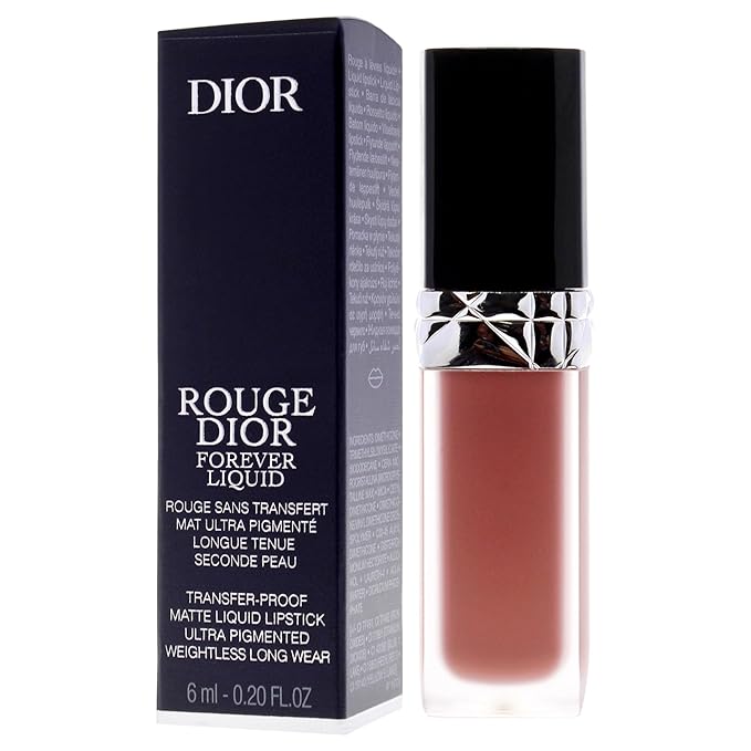 Dior Rouge Forever Liquid Matte - 300 Forever Nude Style by Christian for Women - 0.2 oz Lipstick