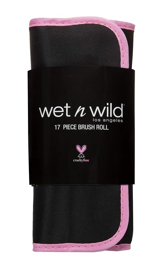 Makeup Brush Set By Wet n Wild Brush Roll 17 Piece Collection