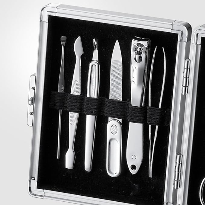 Travel Manicure Grooming Kit Nail Clipper Set (11 PCs), MADE IN KOREA, SINCE 1975.