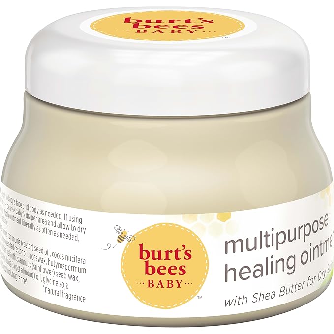 Burt's Bees Baby Multipurpose Healing Ointment with Shea Butter, Face & Body Baby Ointment for Dry Skin, 100% Natural Origin, 7.5 Oz (Pack of 3)