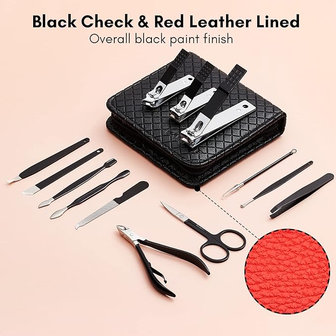 Gifts for Men, Familife Manicure Set Nail Clippers Pedicure Kit Manicure Kit Nail Clipper Set 16pcs and 13PCS Nail Kit Nail Cutter Men Grooming Kit Pedicure Set Professional Manicure Set Stainless Set