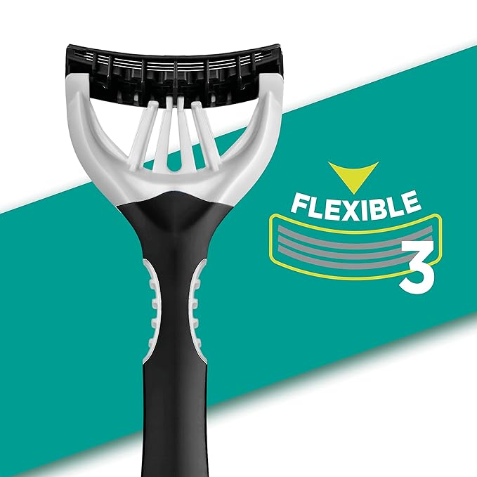 Wilkinson Sword Xtreme 3 Black Edition - Disposable 3-Blade Razors with Flexible Head | Flexible Comfort Technology - Format: Maxi Pack 10 Units