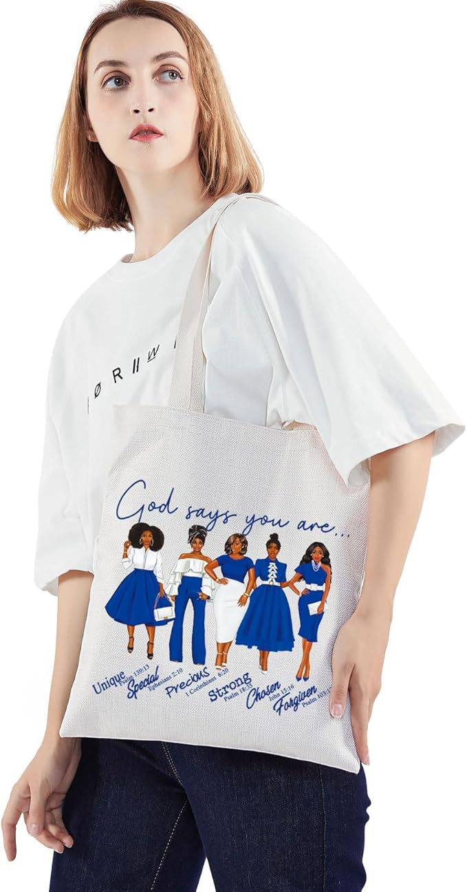 WZMPA Sorority Zeta Cosmetic Makeup Bag Finer Women Gift God Says You Are Sorority Makeup Zipper Pouch Bag Zeta Paraphernalia (God Says Zeta T)