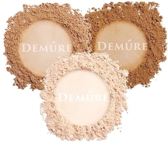 Demure Mineral Makeup, Finishing Powder (Tan), Loose Powder Make Up, Face Powder, Setting Powder Makeup, Professional Makeup