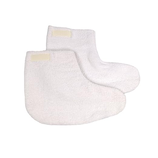 Parabath Paraffin Wax Booties for Feet, 100% Cotton Boots for Paraffin Wax Bath, Use with Liner to Seal In Heat During Wax Dip Treatment of Cracked Heels, Sprains in Feet & Ankles, 1 Pair
