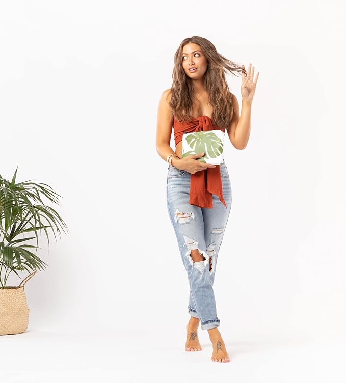 ALOHA Collection Small Pouch | Lightweight, Packable, and Splash-Proof Makeup Pouch | Easy to Clean