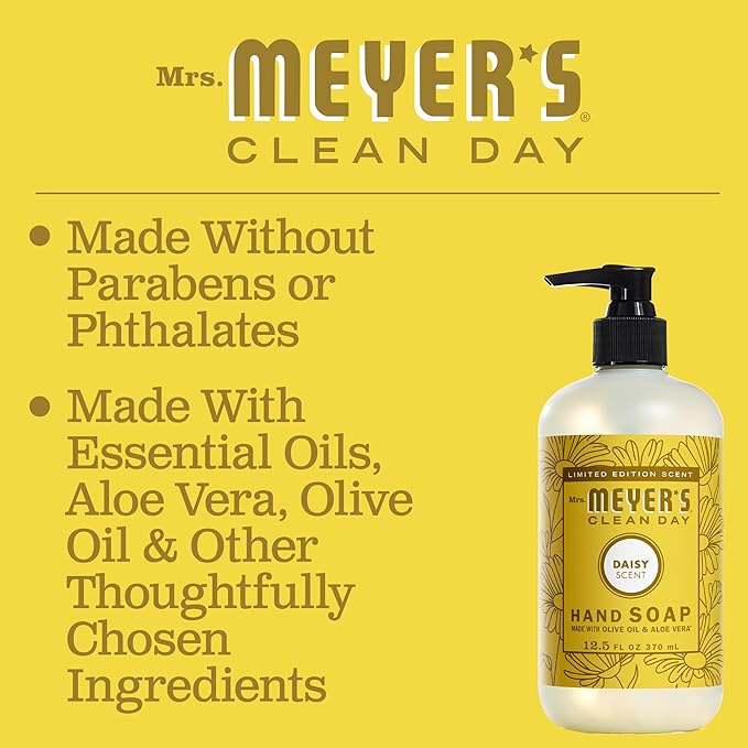 MRS. MEYER'S CLEAN DAY Liquid Hand Soap, Daisy, 12.5 OZ